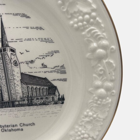 1969 First United Presbyterian Church Collectible Plate Ponca City Oklahoma - Picture 4 of 5